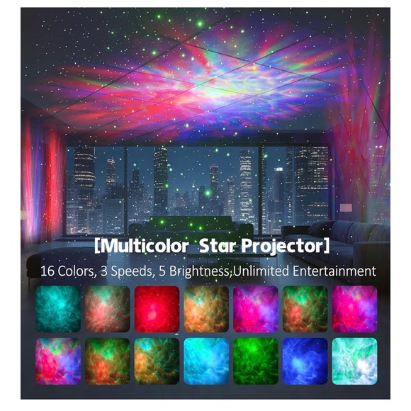 Astronaut Galaxy Star Projector Night Light with Remote NEW - Picture 3 of 8